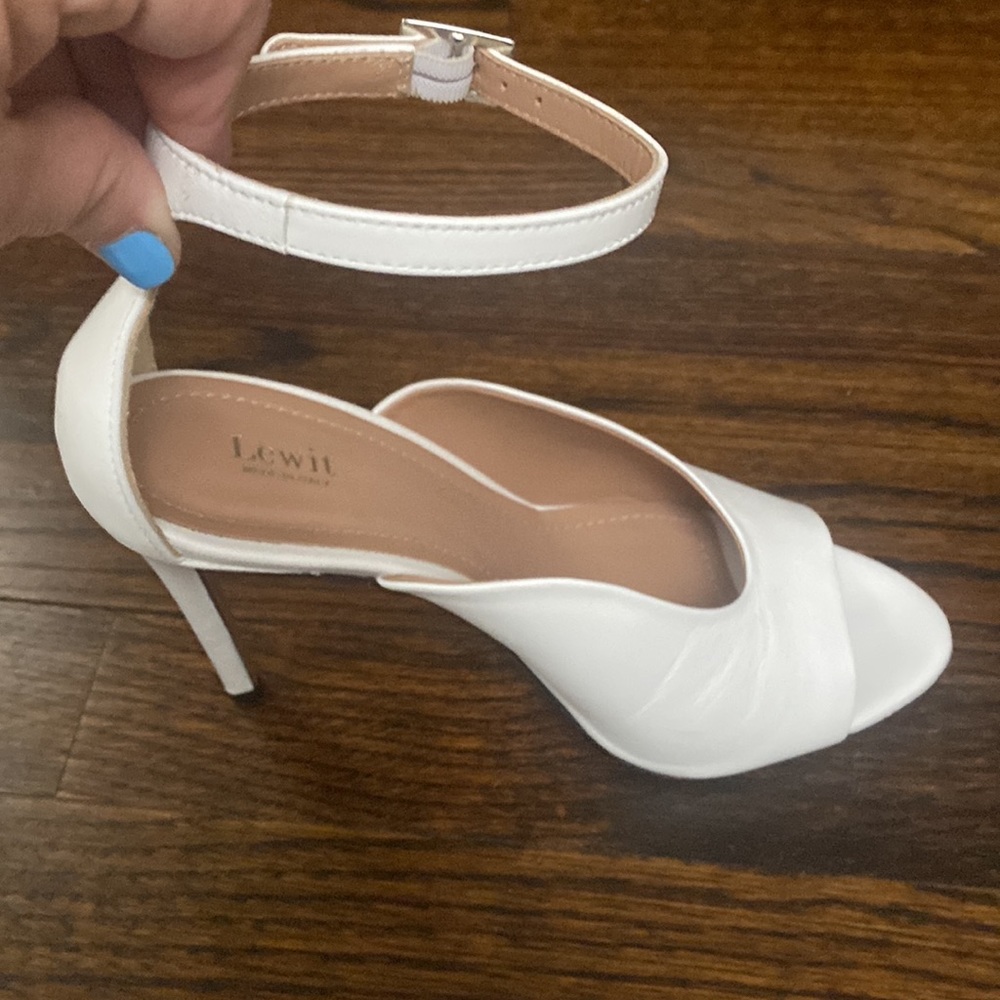 Lewin White Leather Heel - Picture 7 of 8